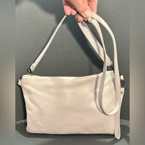 Japonica Soft Gray Leather Shoulder Bag